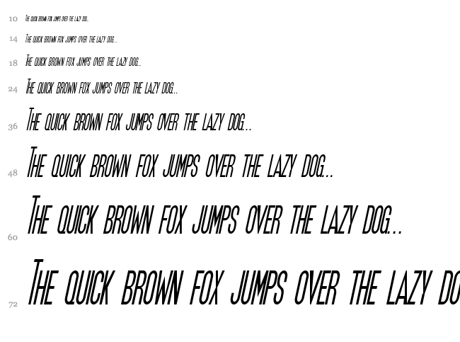 SF Movie Poster font waterfall